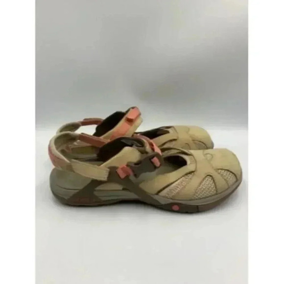 Merrell j65262 Tan Azura Wrap Sport Waterproof Leather Maryjane Sandals Sz 6 US - Picture 3 of 8